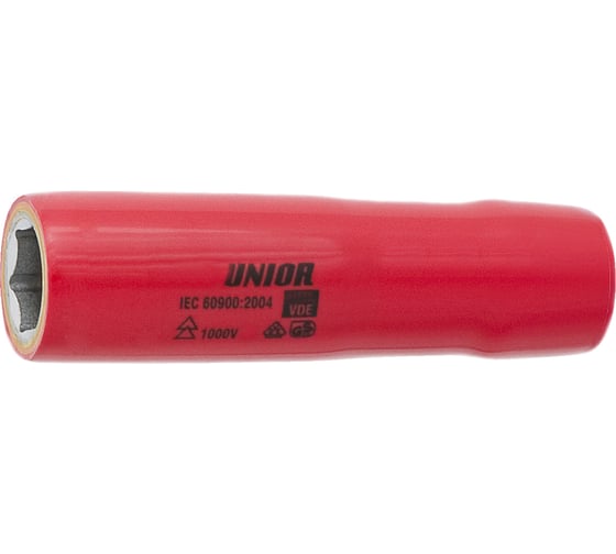 Изображение товара Головка торцевая шестигранная удлиненная изолированная VDE (16 мм; 1/2"; 1000V) Unior 3838909191102