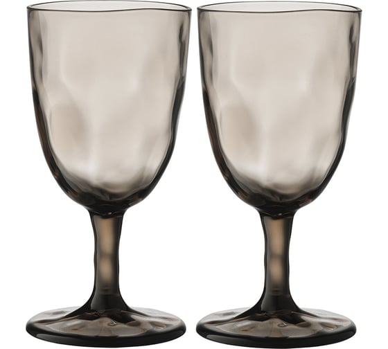 Изображение товара Набор бокалов для вина Liberty Jones Hollow, 430 мл, серо-коричневый, 4 шт. LJ0000358