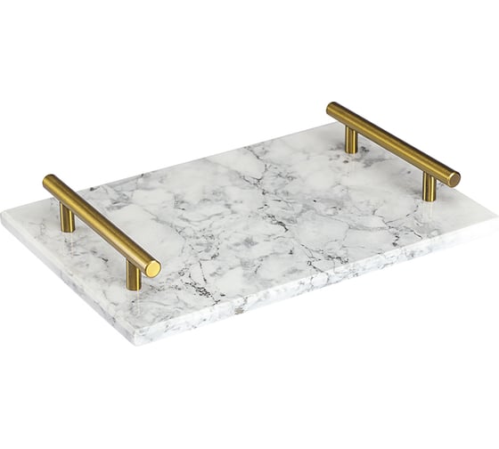 Изображение товара Поднос Liberty Jones Marm, 30x20 см, белый мрамор LJ0000329