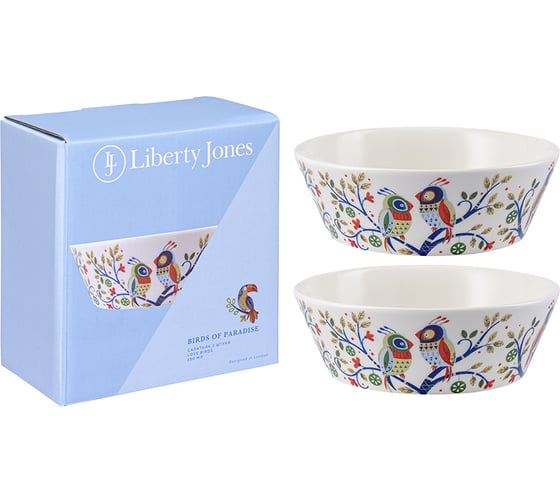 Изображение товара Набор салатников Liberty Jones Love Birds из коллекции Birds of Paradise в подарочной упаковке, 350 мл, 2 шт. LJ0000177