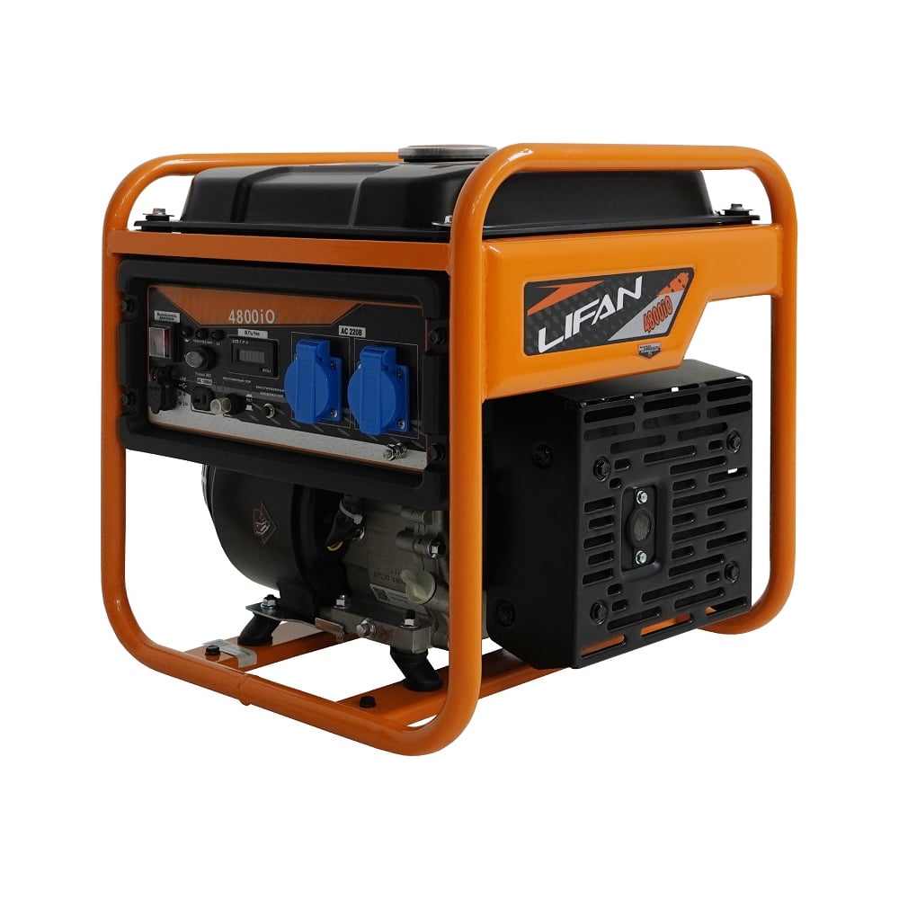 Изображение товара Генератор LIFAN 4800IO 4.2 кВт бензиновый инверторный для дома и стройки