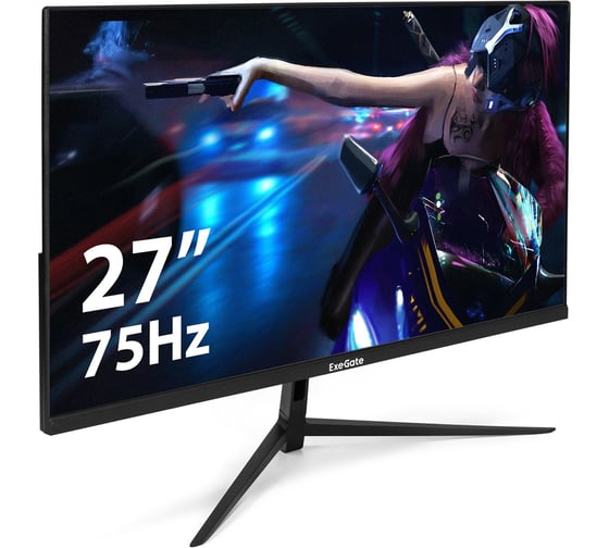 Изображение товара Монитор безрамочный ExeGate с внутренним БП и аудио выходом 27" SmartView EP2707TA IPS LED Grade A+, FHD, 1920x1080 75Гц, 16:9, 250cd/m2, 1000:1, 178/178, 295529