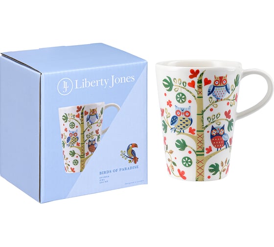 Изображение товара Кружка Liberty Jones Owl из коллекции Birds of Paradise в подарочной упаковке, 350 мл LJ0000175