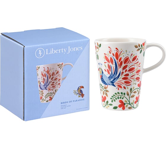 Изображение товара Кружка Liberty Jones Fantail Bird из коллекции Birds of Paradise в подарочной упаковке, 350 мл LJ0000173