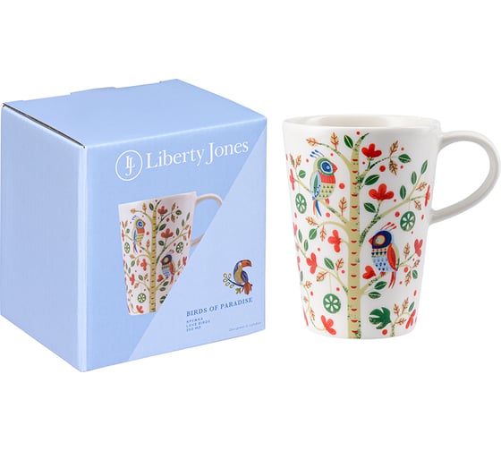 Изображение товара Кружка Liberty Jones Love Birds из коллекции Birds of Paradise в подарочной упаковке, 350 мл LJ0000174