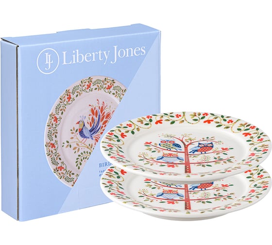 Изображение товара Набор тарелок Liberty Jones Owl из коллекции Birds of Paradise в подарочной упаковке, 18 см, 2 шт. LJ0000297