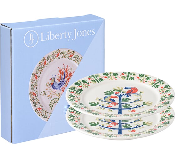 Изображение товара Набор тарелок Liberty Jones Toucan из коллекции Birds of Paradise в подарочной упаковке, 18 см, 2 шт. LJ0000299