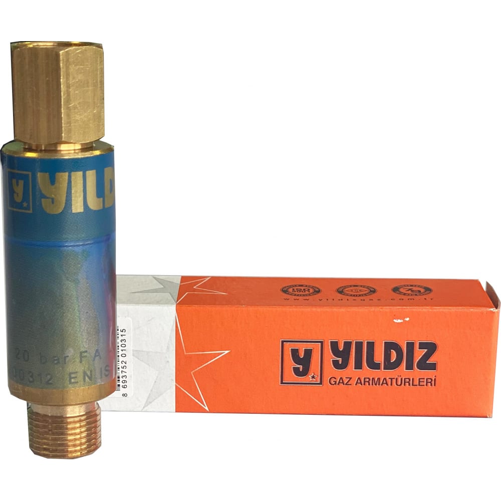 Обратный клапан на редуктор YILDIZ огнепреградительный клапан газовый на редуктор arma