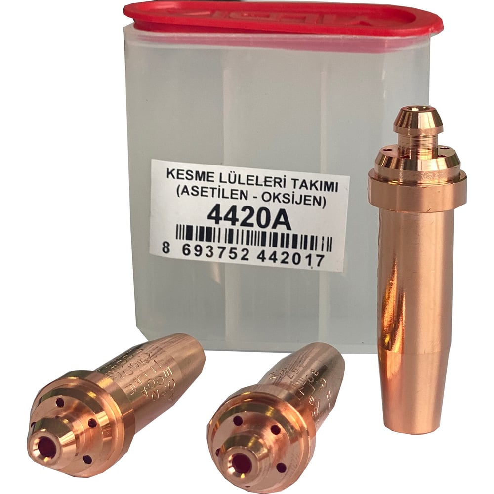 Изображение товара Мундштук (3 шт; ацетилен; 3-100 мм) для резака инжекторного GAZ YILDIZ 4420A