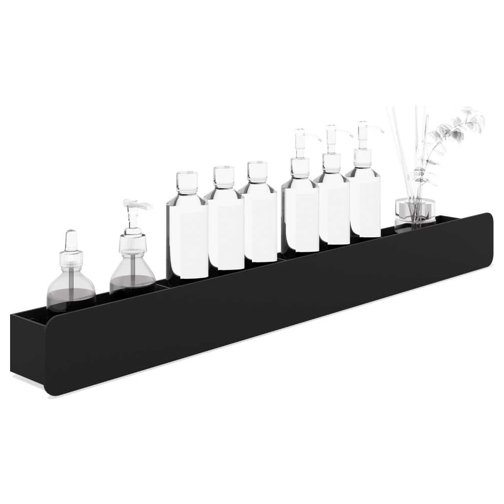 Изображение товара Горизонтальная металлическая полка ЛЕБЕР Валенсия 800мм черный муар