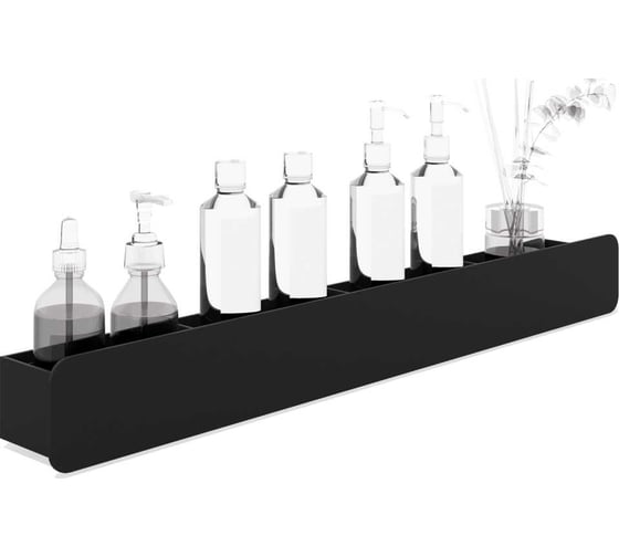 Изображение товара Горизонтальная полка ЛЕБЕР Валенсия 700мм (черный муар) 25.50.007B