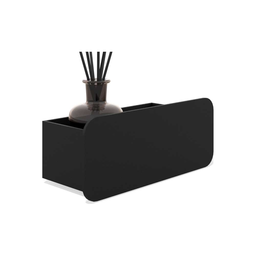 Изображение товара Горизонтальная металлическая полка ЛЕБЕР Валенсия 200мм черный муар