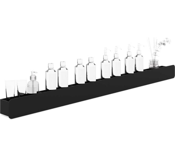 Изображение товара Горизонтальная полка ЛЕБЕР Валенсия 1200мм (черный муар) 25.50.012B