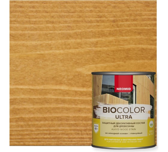 Изображение товара Пропитка NEOMID BIO COLOR ULTRA дуб 0.9 л Н -ULTRA-0,9/дуб