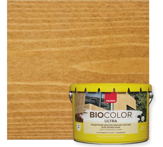Изображение товара Пропитка NEOMID BIO COLOR ULTRA дуб 9 л Н -ULTRA-9/дуб