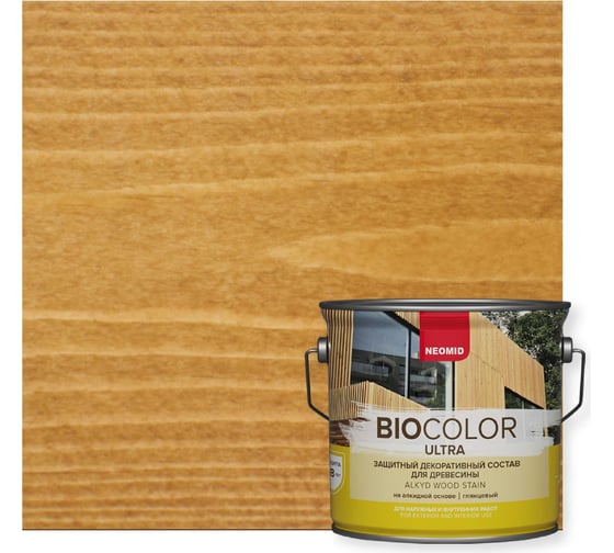 Изображение товара Пропитка NEOMID BIO COLOR ULTRA дуб 2,7 л Н -ULTRA-2,7/дуб
