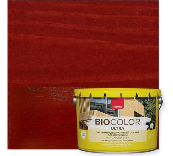Изображение товара Пропитка NEOMID BIO COLOR ULTRA махагон 9 л Н -ULTRA-9/мах