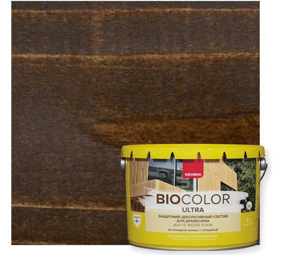 Изображение товара Пропитка NEOMID BIO COLOR ULTRA палисандр 9 л Н -ULTRA-9/палис