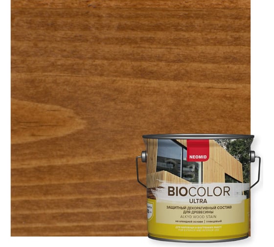 Изображение товара Пропитка NEOMID BIO COLOR ULTRA орех 2,7 л Н -ULTRA-2,7/орех