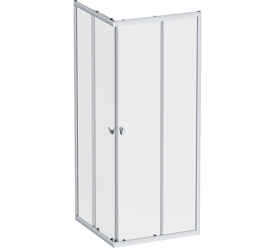 Изображение товара Душевое ограждение AM.PM Sunny квадратное, раздвижн двери 80x80 серебро,стекло прозрачн W87G-403-8080-MT