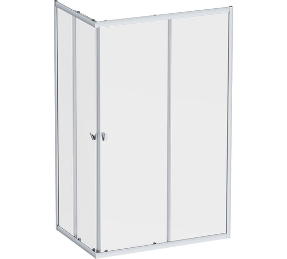 Изображение товара Душевое ограждение AM.PM Sunny прямоугольное, раздвижн двери 120x80 серебро,стекло прозрачн W87G-403-12080-MT
