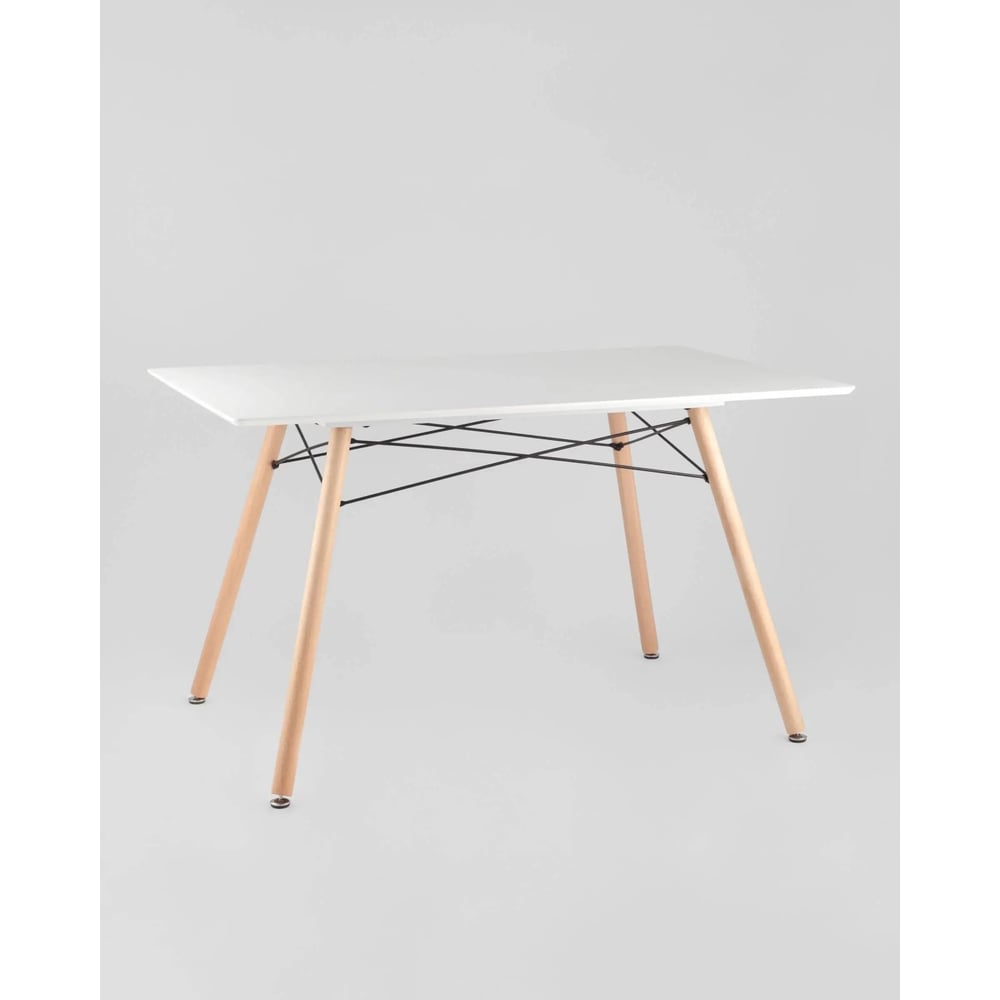 Изображение товара Обеденный стол для кухни Лондон DSW 120x80 белый в классическом дизайне