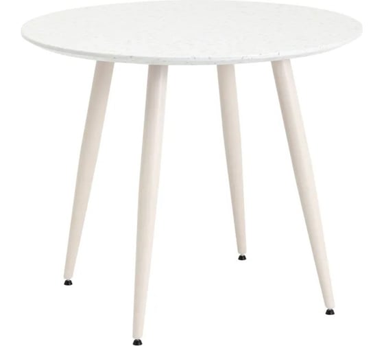 Изображение товара Стол для кухни обеденный Стул Груп круглый Nymphaea, D90, терраццо МДФ F-1715-1 TER3860-1