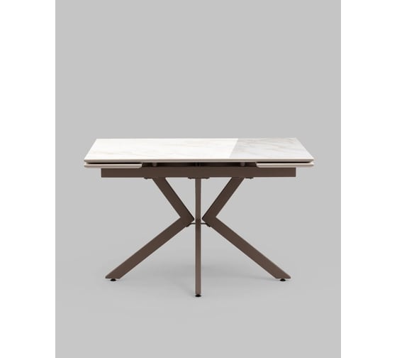 Изображение товара Стол для кухни обеденный Стул Груп прямоугольный Marmer 120-180/80/76 керамика капучино AV 2111-1200/800-CL-Wh-7006TC