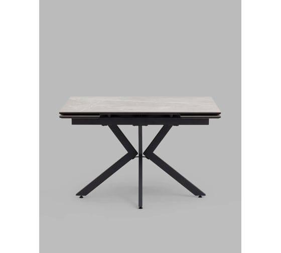 Изображение товара Стол для кухни обеденный Стул Груп прямоугольный Marmer 120-180/80/76 керамика антрацитово-серый AV 2111-1200/800-170110-7016TC