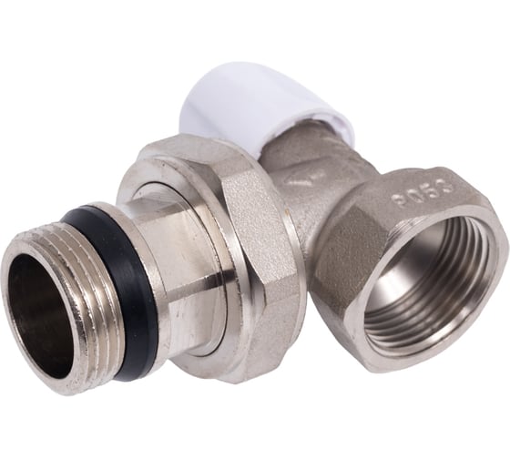 Изображение товара Запорный клапан для радиатора СТМ угловой (с уплотнительным кольцом) 3/4" ТЕРМО CARAVLS34