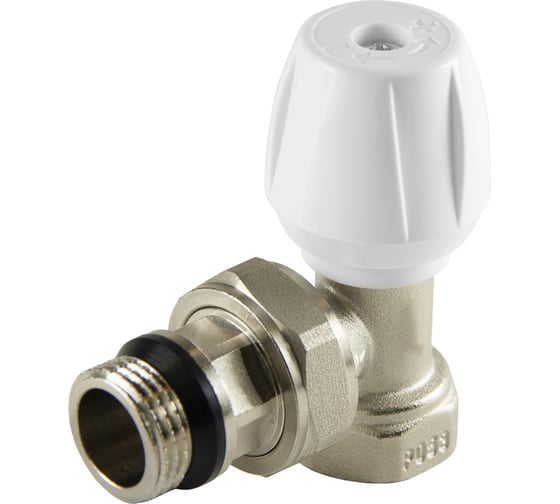 Изображение товара Регулирующий клапан для радиатора СТМ ручной угловой (с уплотнительным кольцом) 3/4" ТЕРМО CARAVHS34