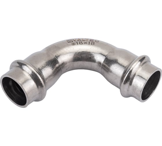 Изображение товара Угольник из нержавеющей стали VALTEC 90 градусов, внутренняя/внутренняя, 18 VTi.951.I.001818