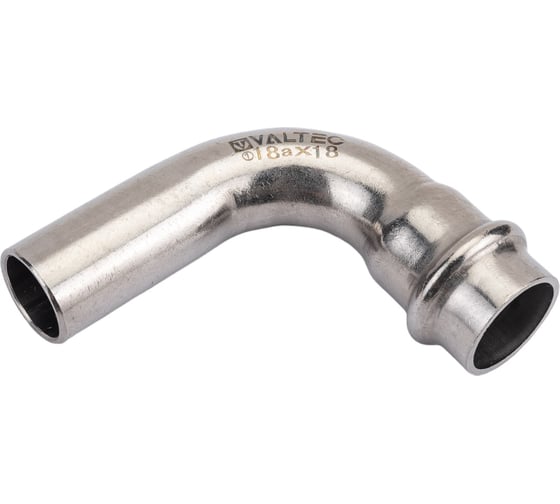 Изображение товара Угольник из нержавеющей стали VALTEC 90 градусов, внутренняя/наружная, 18ах18 VTi.950.I.001818