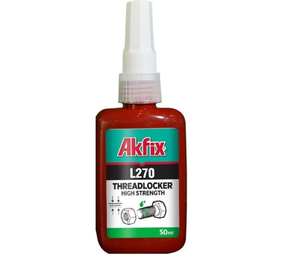 Изображение товара Анаэробный фиксатор резьбы высокой прочности Akfix L270 50 мл L270_01