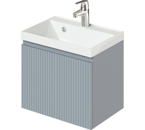 Изображение товара Подвесная тумба с раковиной ИТАНА Kate 50 494x344x448 1Я Green wood 4657810336414