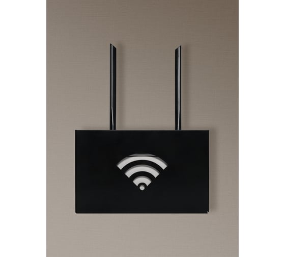 Изображение товара Полка держатель для роутера Wi-Fi ООО СКП 160*270*65, 1,5 мм ДДК-001Ч