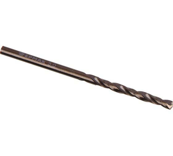 Изображение товара Сверло по металлу Кобальт 3.0x61 мм, сталь Р6М5К5, класс А ЕРМАК 604-030
