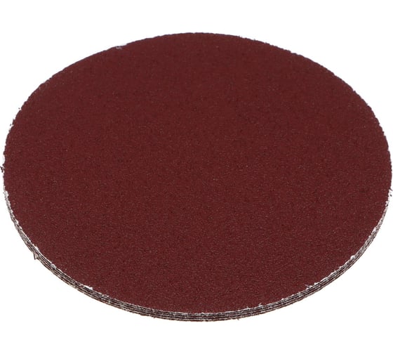 Изображение товара Круг шлифовальный из абразивной бумаги на велкро основе 125 мм, без отверстий, P80, 125 мм, 5 шт ЕРМАК 608-010