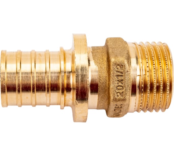 Изображение товара Надвижной соединитель VALTEC с переходом на наружную резьбу, 20х2.8х1/2 VTm.401.BG.002004