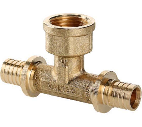 Изображение товара Надвижной тройник VALTEC с переходом на внутреннюю резьбу, 20х2.8-3/4-20х2.8 VTm.432.BG.200520