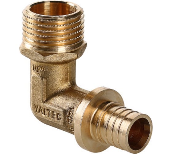 Изображение товара Надвижной угольник VALTEC с переходом на наружную резьбу, 20х2.8х1/2 VTm.453.BG.002004