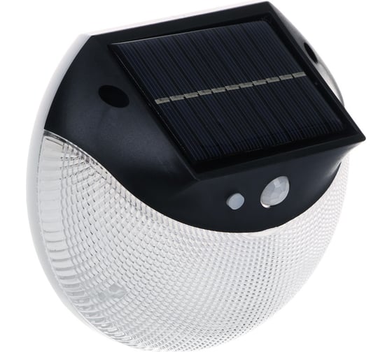 Изображение товара Светильник настенный уличный ЕРМАК с датчиком движения, на солнечной батарее, 24 LED, 1200мАч, 13x5,5x11,5см 225-038