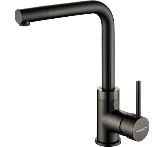 Изображение товара Смеситель для кухни Paulmark Honner, вороненая сталь, Ho212018-GM
