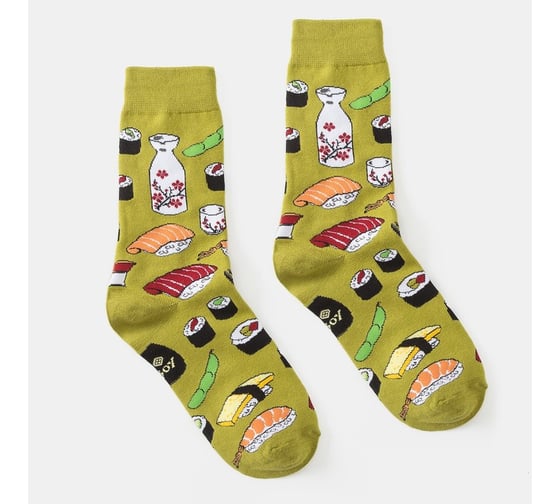 Изображение товара Носки MINAKU "Суши" размер 36-41 (23-27 см) 4437829