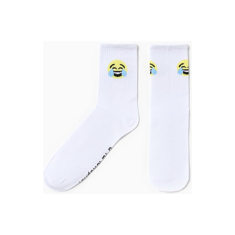 Изображение товара Мужские носки KAFTAN "Юморист" классические белые 41-44