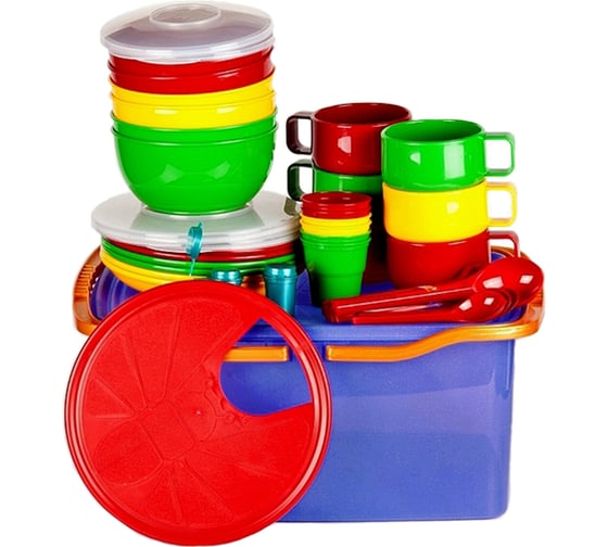 Изображение товара Набор посуды SOLARIS на 6 персон в контейнере S1602