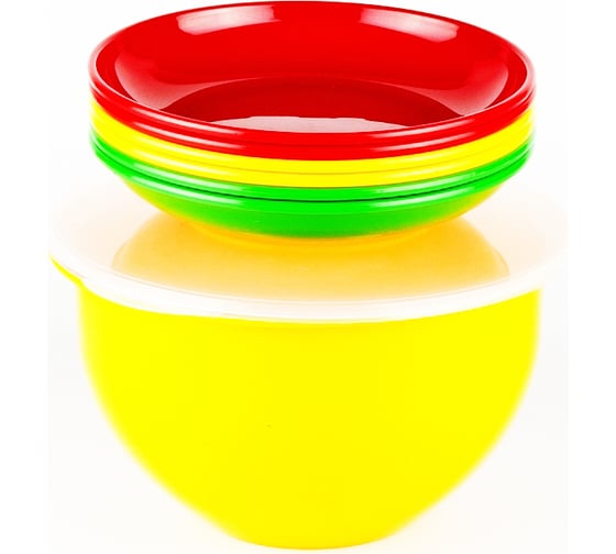 Изображение товара Набор посуды SOLARIS 6 тарелок 180мм в контейнере S1605