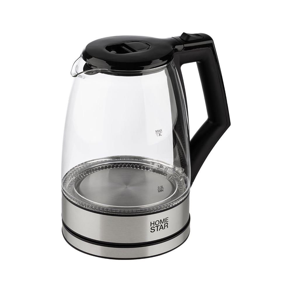 Изображение товара Электрический чайник Homestar HS-1004 1.8л стекло нержавейка серебро