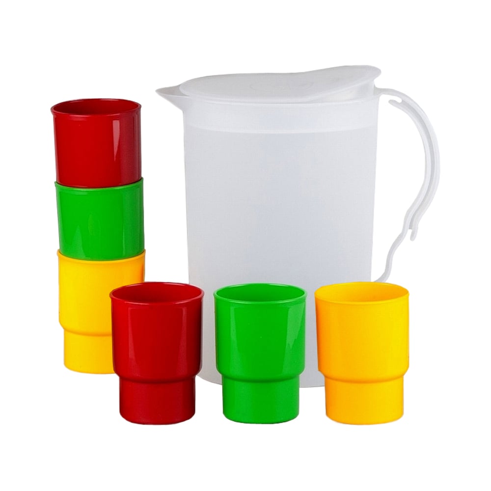 Изображение товара Набор посуды SOLARIS 6 стаканов 0,25л и кувшин 2,2л S1603