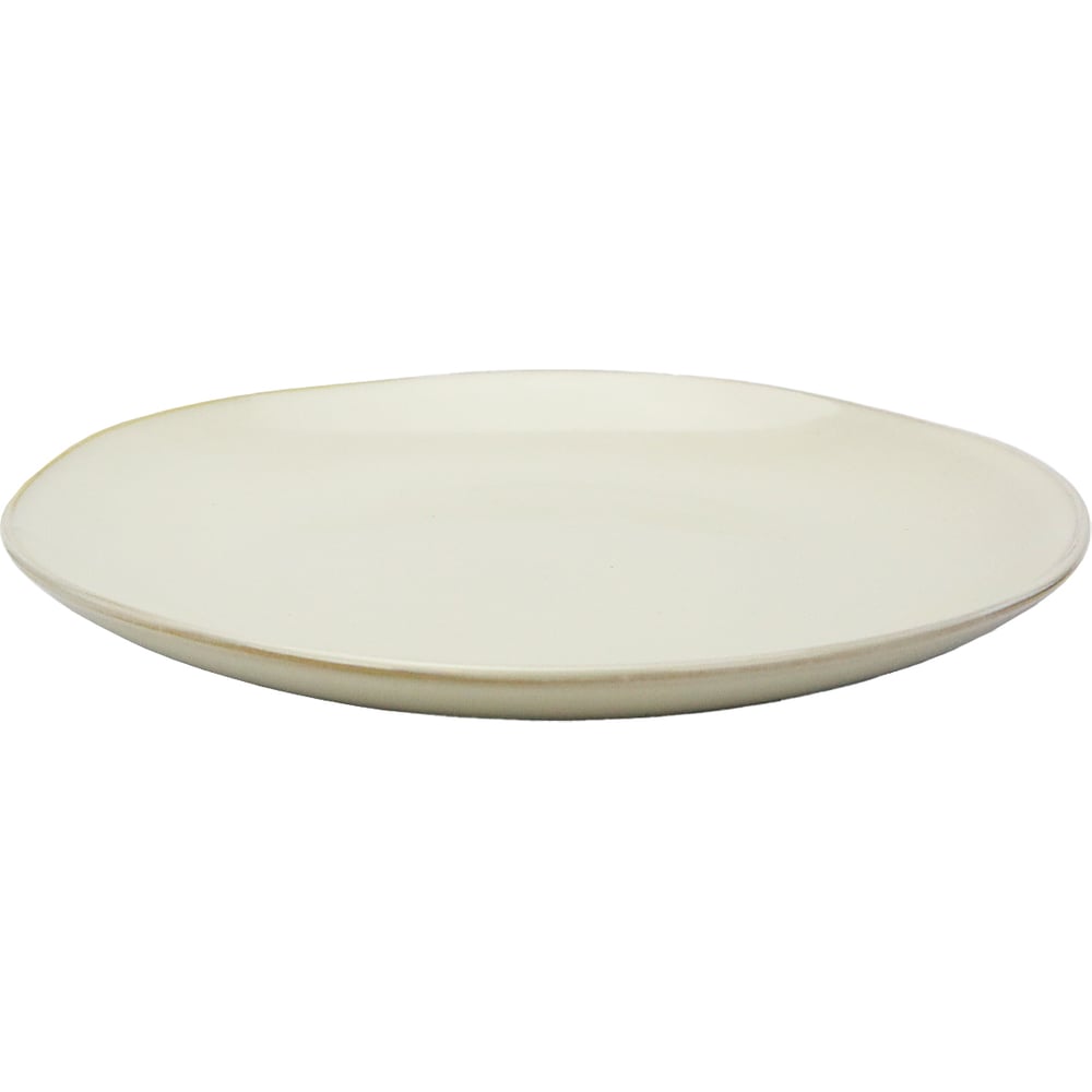 Изображение товара Тарелка Митре 21 см из фарфора ND Play - круглая бежевую тарелку